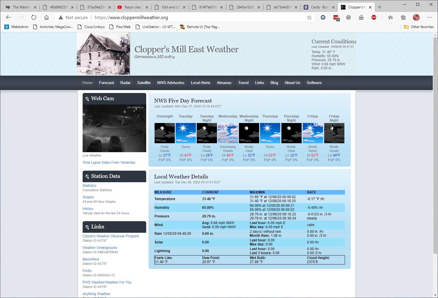 Weather web site image